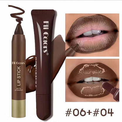 Matte Lip Liner & Moisturizing Lip Oil Cosmetic Set 💄