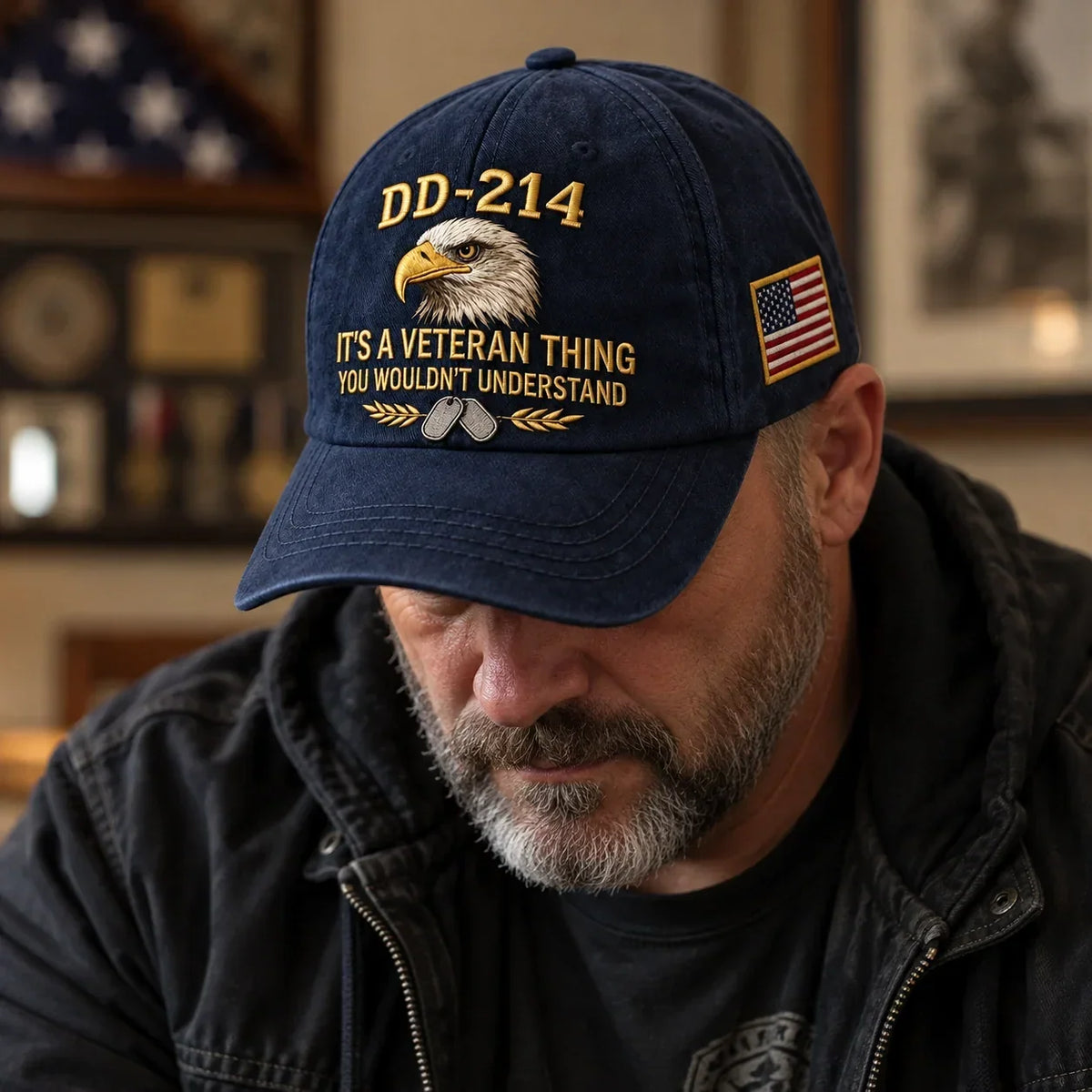 100% Handmade DD-214 Veteran Honor Embroidered Cap(𝐂𝐡𝐚𝐝 𝐒𝐦𝐢𝐭𝐡 𝐇𝐚𝐧𝐝𝐦𝐚𝐝𝐞®) - Buy 2 Get Extra 10% Off
