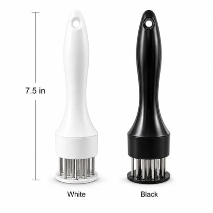 Stainless Steel Meat Tenderizer Tool – Multi-Needle Tenderizer for Fast Marinating & Juicier Meat