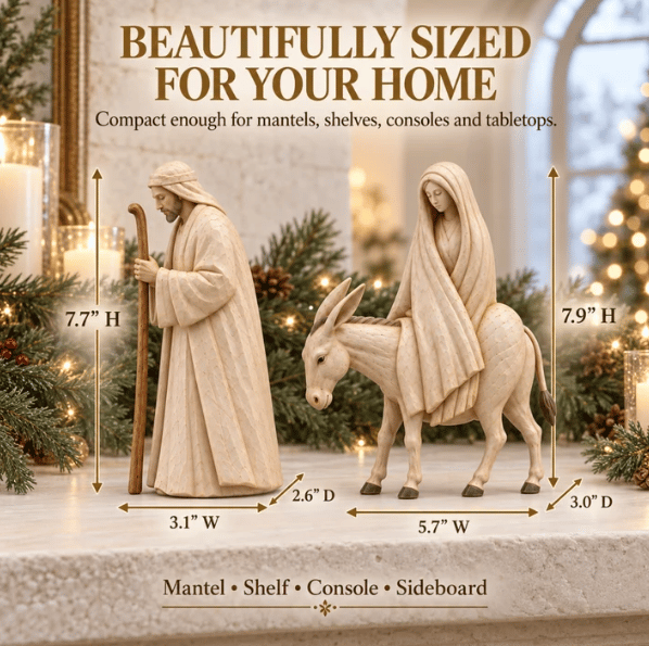 🔥  🌟 Journey to Bethlehem Christmas Nativity Scene Set ✨