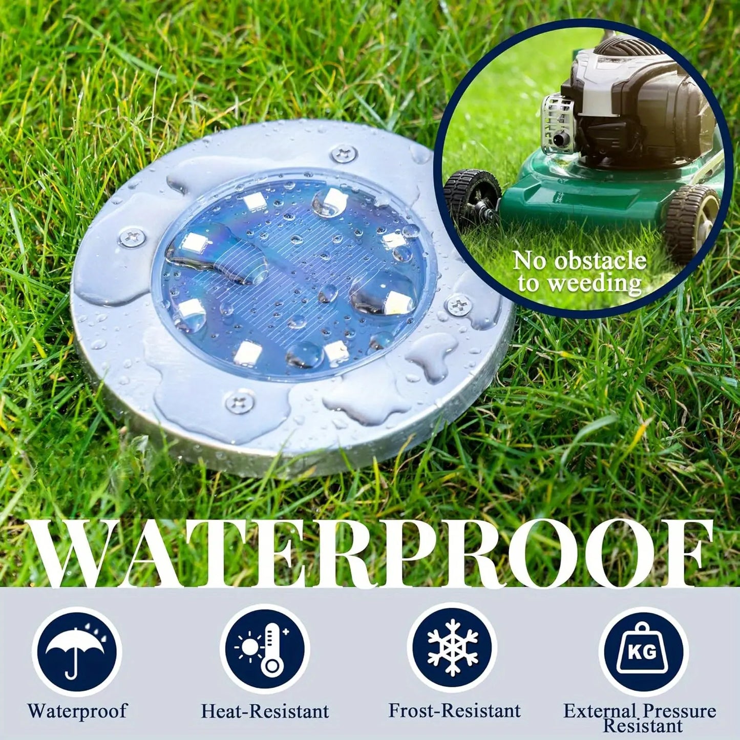 🌙 8-LED Solar Pathway Lights – Auto-On Outdoor Garden Lights