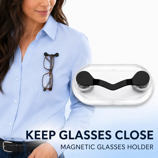 Magnetic Glasses Holder - Premium Strength Magnetic Hold - Fits All Frames - Lifetime Warranty 🕶️