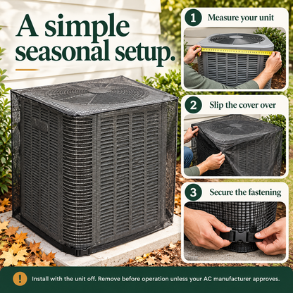 🍂 Outdoor AC Mesh Cover – Leaf & Debris Guard
