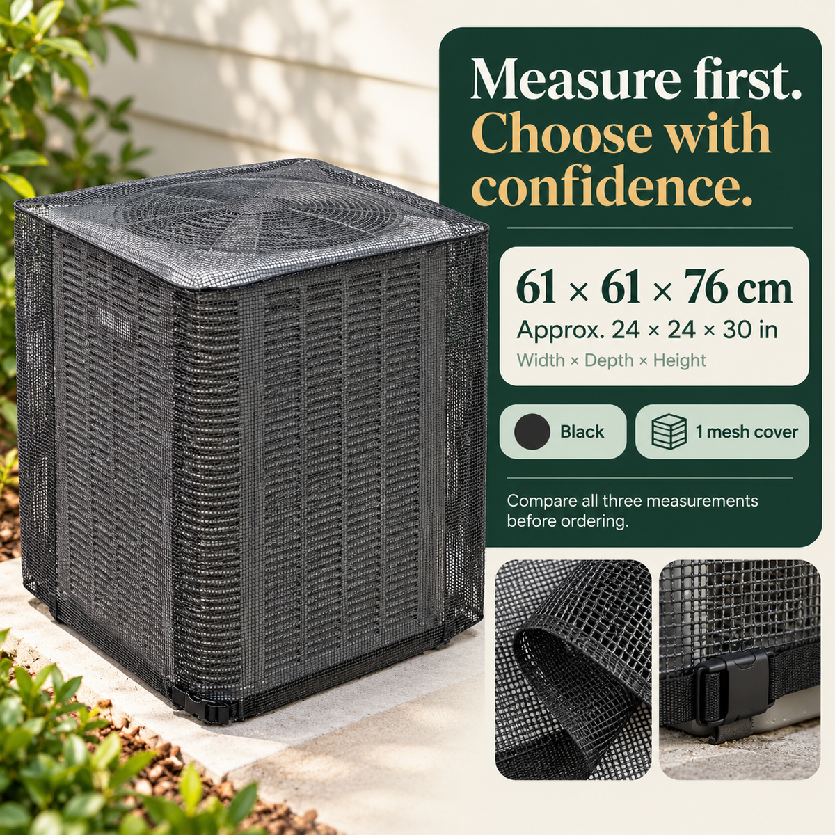 🍂 Outdoor AC Mesh Cover – Leaf & Debris Guard