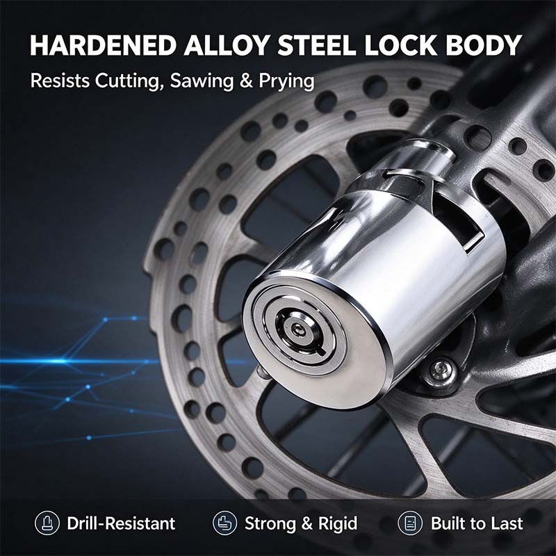 Motorcycle disc brake lock, anti-theft motorcycle safety brake disc lock 🔒