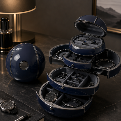 Automatic Deformable Spherical Jewelry Box