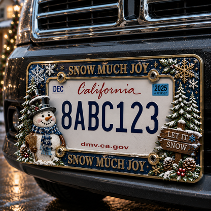 🔥LAST DAY 70% OFF-🎄Christmas License Plate Frame – Festive Style for Every  Ride