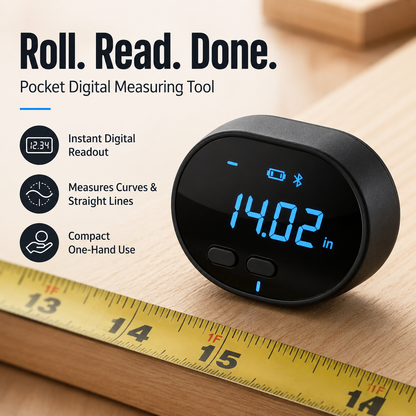 📏 Smart Digital Rolling Measuring Tool – Portable Wheel Measure For Curves & DIY Projects