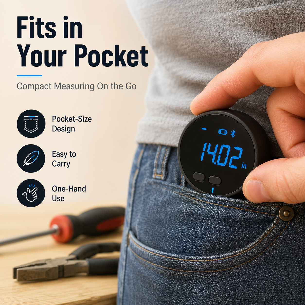 📏 Smart Digital Rolling Measuring Tool – Portable Wheel Measure For Curves & DIY Projects