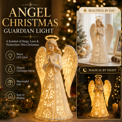 ✨ Angel Guardian Christmas Light – Warm Holiday Glow 🕊️