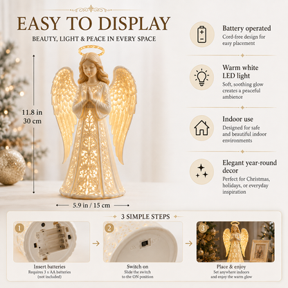 ✨ Angel Guardian Christmas Light – Warm Holiday Glow 🕊️