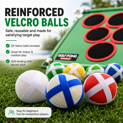 ⛳ Golf Pong Game Set – 20 Balls, Mat & Case,  Indoor/Outdoor
