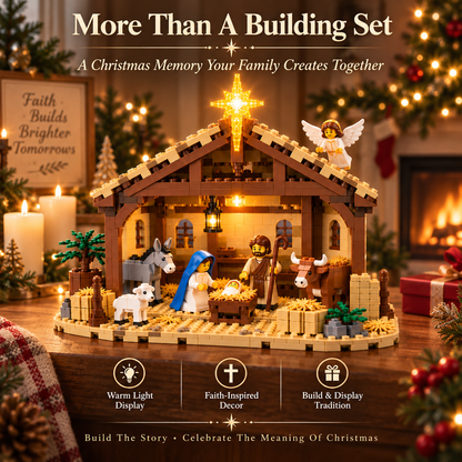 🎄Build The Christmas Story – Nativity Scene Building Block Set