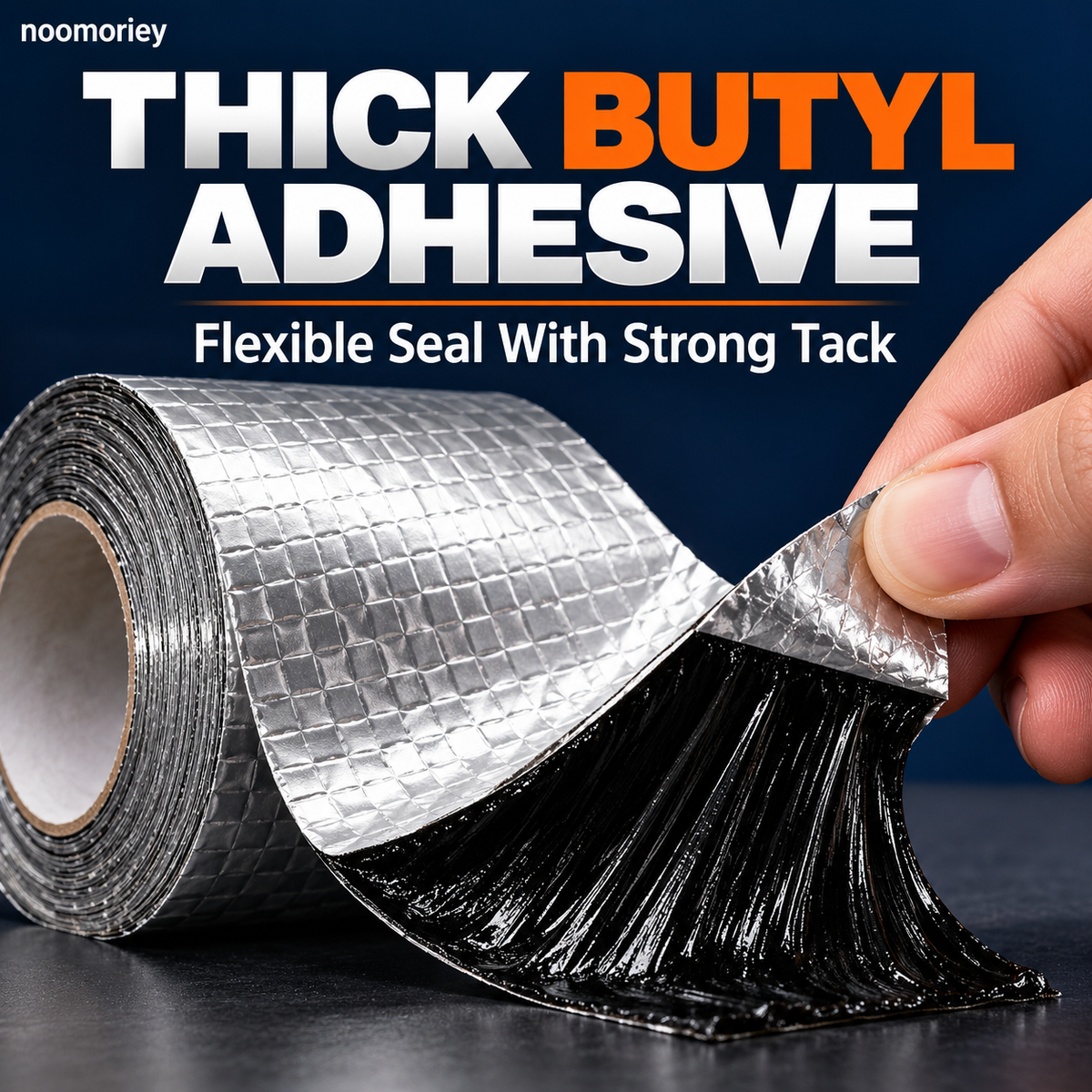 Heavy-Duty Butyl Waterproof Repair Tape – Heat-Resistant Self-Adhesive Seal for Roofs, Pipes & Cracks