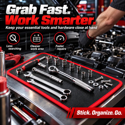 🎁3-Piece Magnetic Tool Mat Set – Strong Hold, Flexible Tool & Parts Organizer