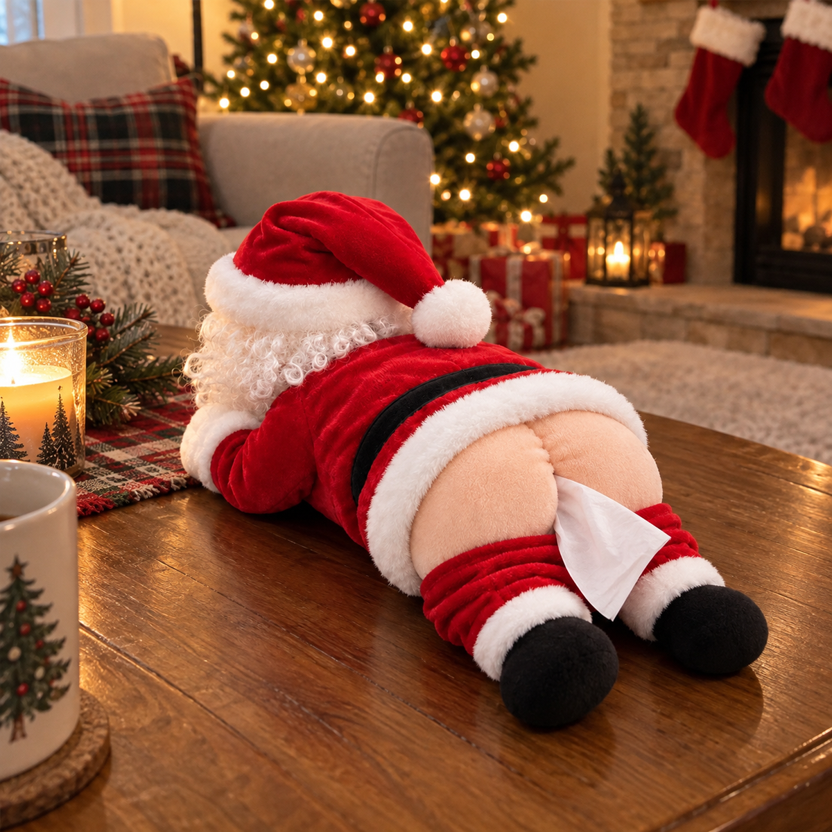 🎁Last Day 49% OFF🔥🎅Funny Santa Butt Tissue Box