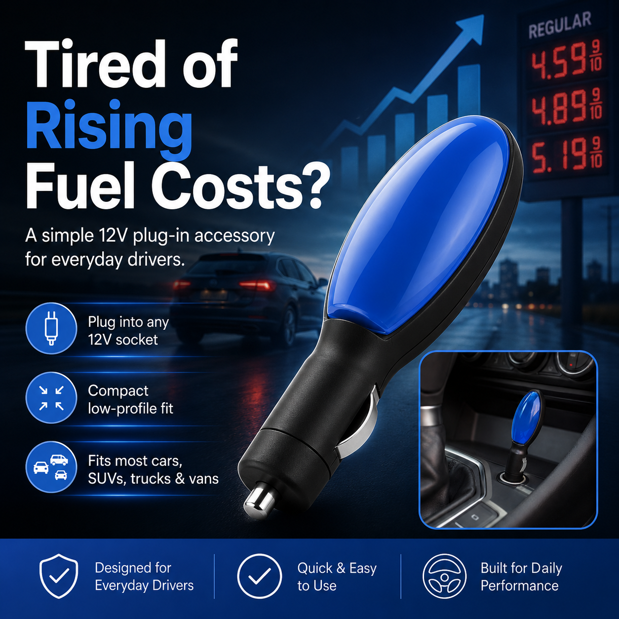 Plug-in Gas Saver | Instant Fuel Savings for Gasoline & Diesel Vehicles