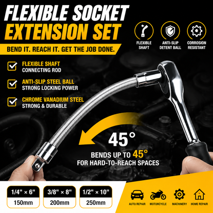 Hot sell Universal Flexible Wrench Socket Tool – High Torque & Tight Space Repair Adapter