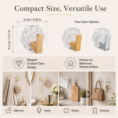 10PCS Modern Hexagon Adhesive Hooks