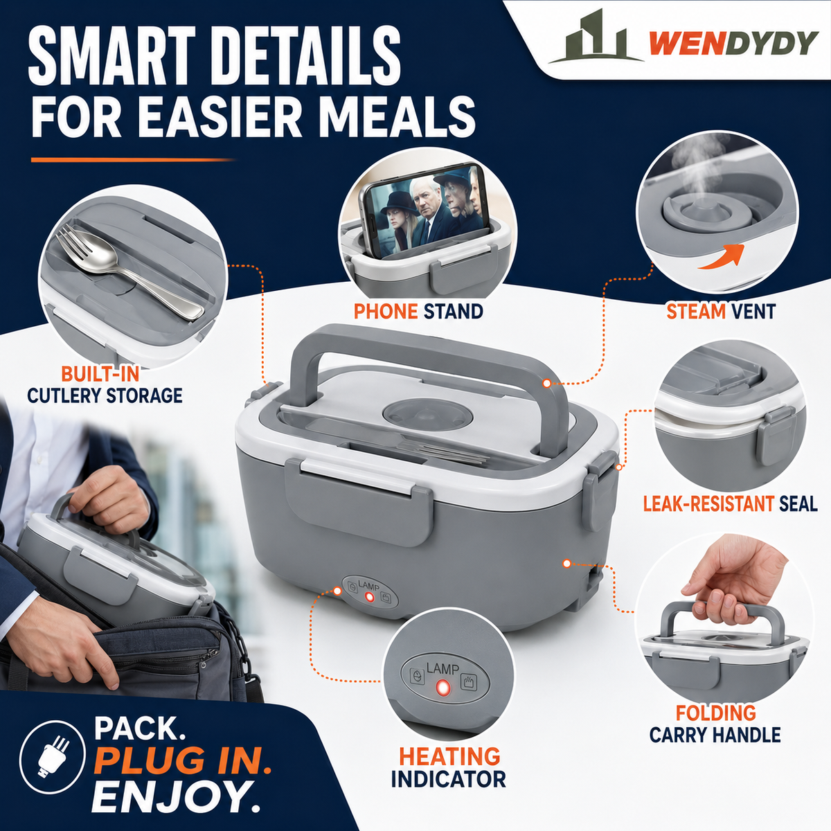 🍱 Portable food warmer
