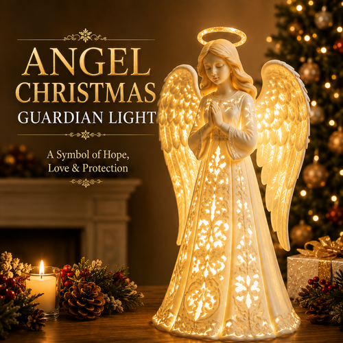 ✨ Angel Guardian Christmas Light – Warm Holiday Glow 🕊️