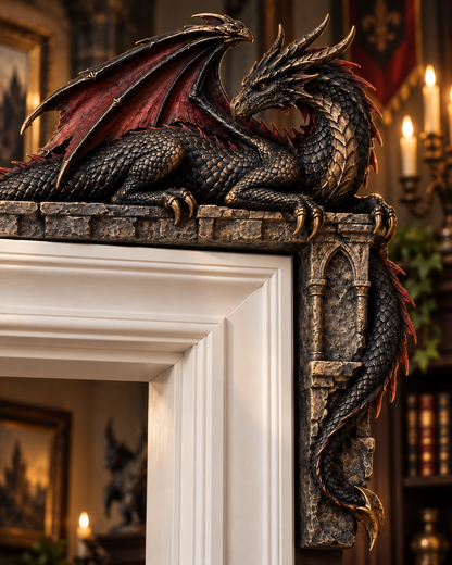 Gothic Dragon Door Topper