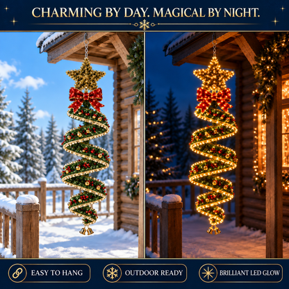 🏡🎄Last day for 50% off🎄Christmas Magic Spiral Hanging LED Light Collection