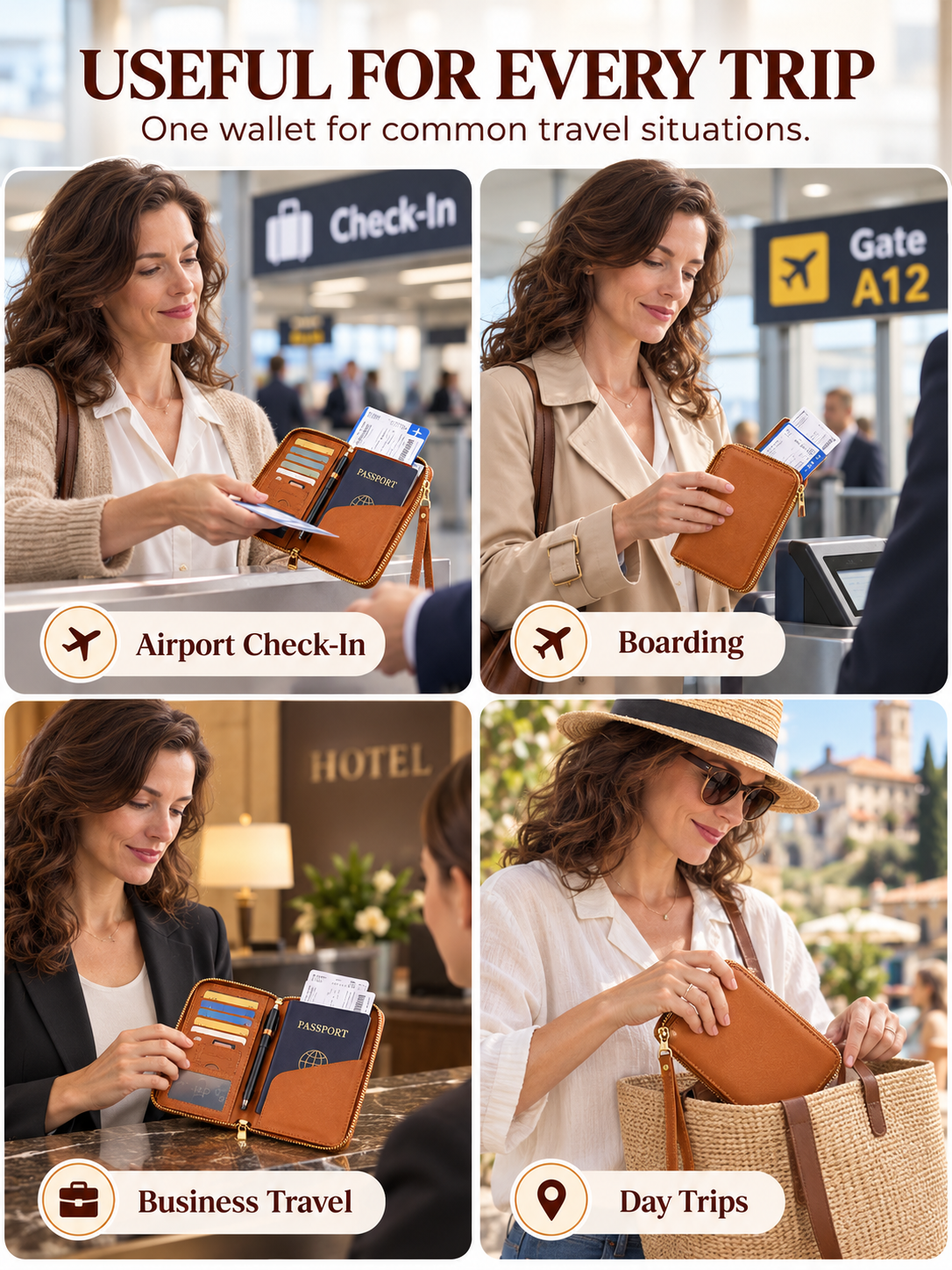 ✈️ Travel Deal – Zipper Passport Organizer 💼 RFID-Blocking Travel Holder for Cards, IDs & Essentials 🔒