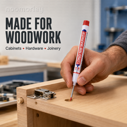 Deep Hole Marker Pen – Long 20mm Tip Waterproof Quick-Dry Marker for Wood, Metal & Hard-to-Reach Areas
