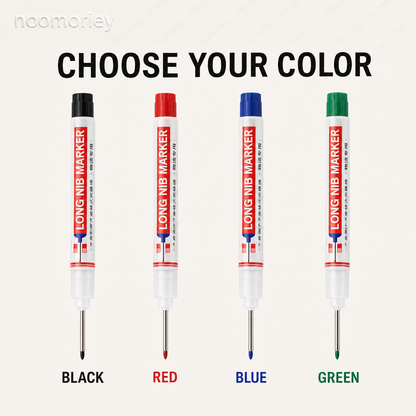 Deep Hole Marker Pen – Long 20mm Tip Waterproof Quick-Dry Marker for Wood, Metal & Hard-to-Reach Areas