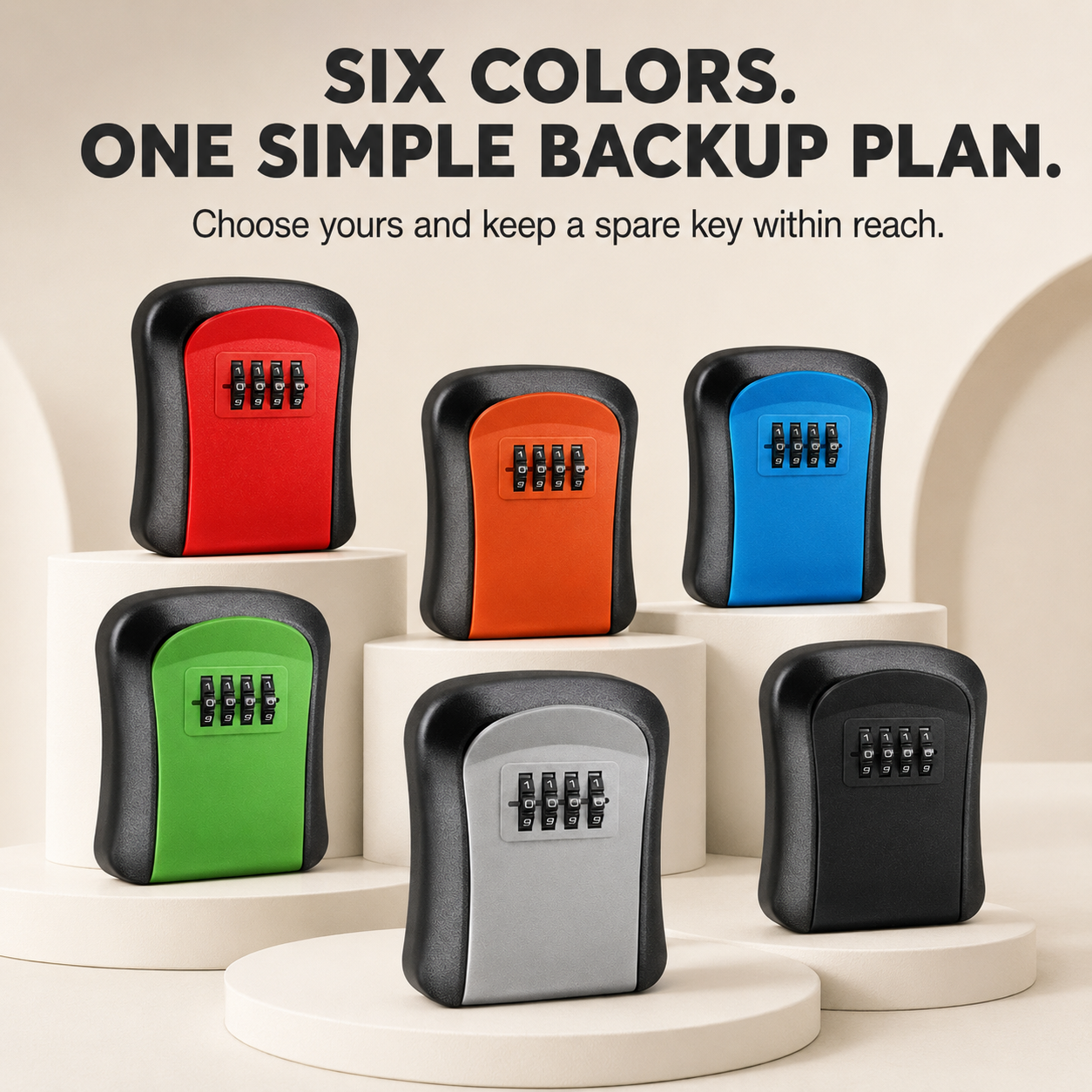 🔐🏠 Never Get Locked Out Again! 🔑 | 4-Digit Wall-Mounted Key Lock Box 🛡️✨
