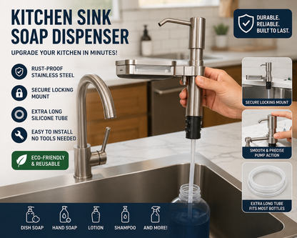 🔥Last Day 50% OFF - 🫧Kitchen Sink Soap Dispensers✨
