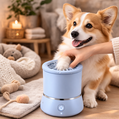 🔥Upgraded Electric Paw Washer– Say Goodbye to Muddy Paw Prints! 🐾