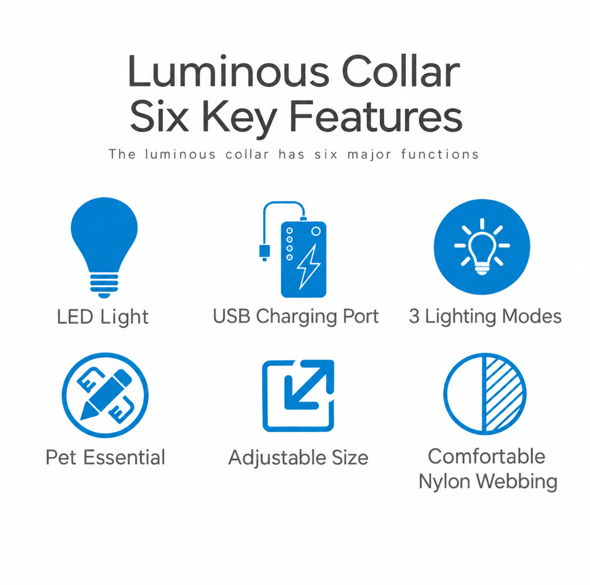 🐶 LED Safety Dog Collar – Don't Let Darkness Put Your Pet at Risk! 🌙