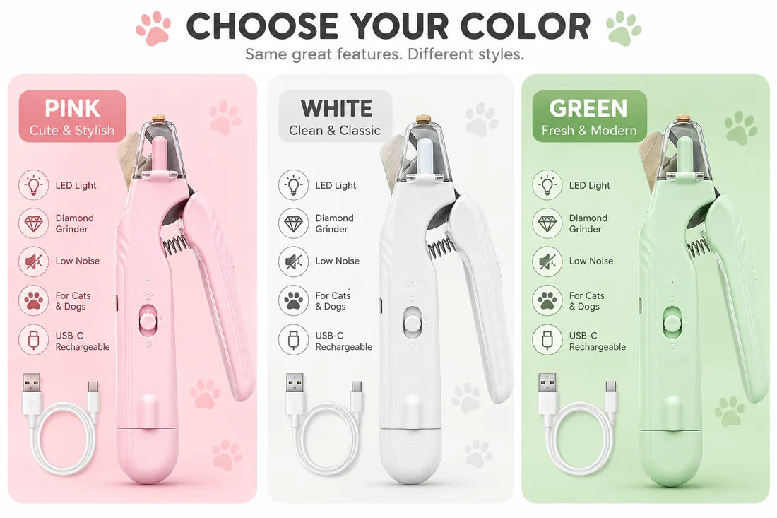 Dog & Cat Universal 2-in-1 Paw Trimmer Set