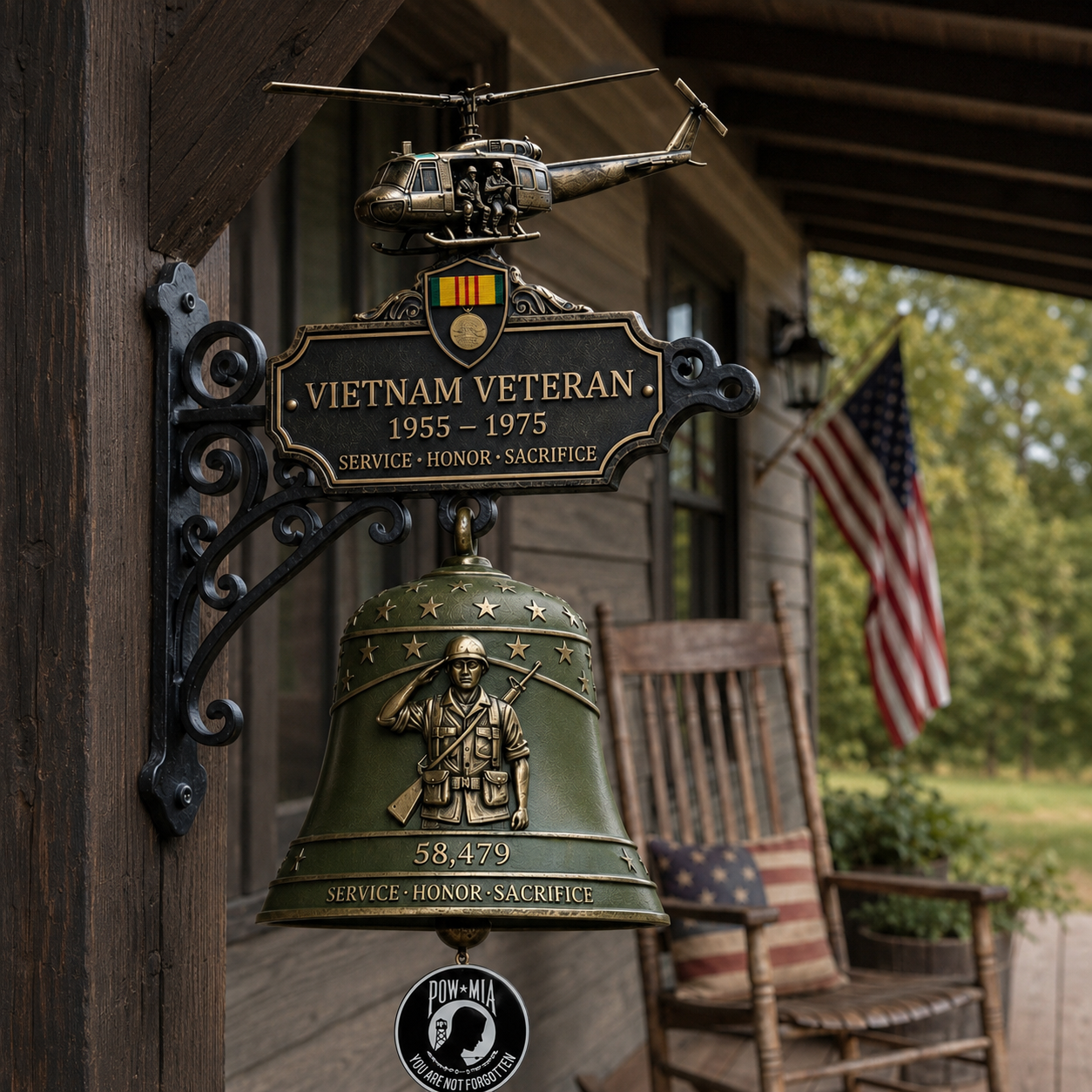 🔔 Last Day Promo: 49% OFF - 🥇 -Vietnam Veteran Tribute Wall Bell🏆