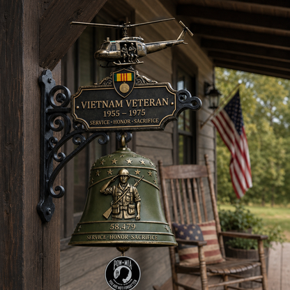 🔔 Last Day Promo: 49% OFF - 🥇 -Vietnam Veteran Tribute Wall Bell🏆