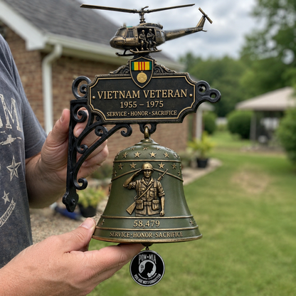 🔔 Last Day Promo: 49% OFF - 🥇 -Vietnam Veteran Tribute Wall Bell🏆