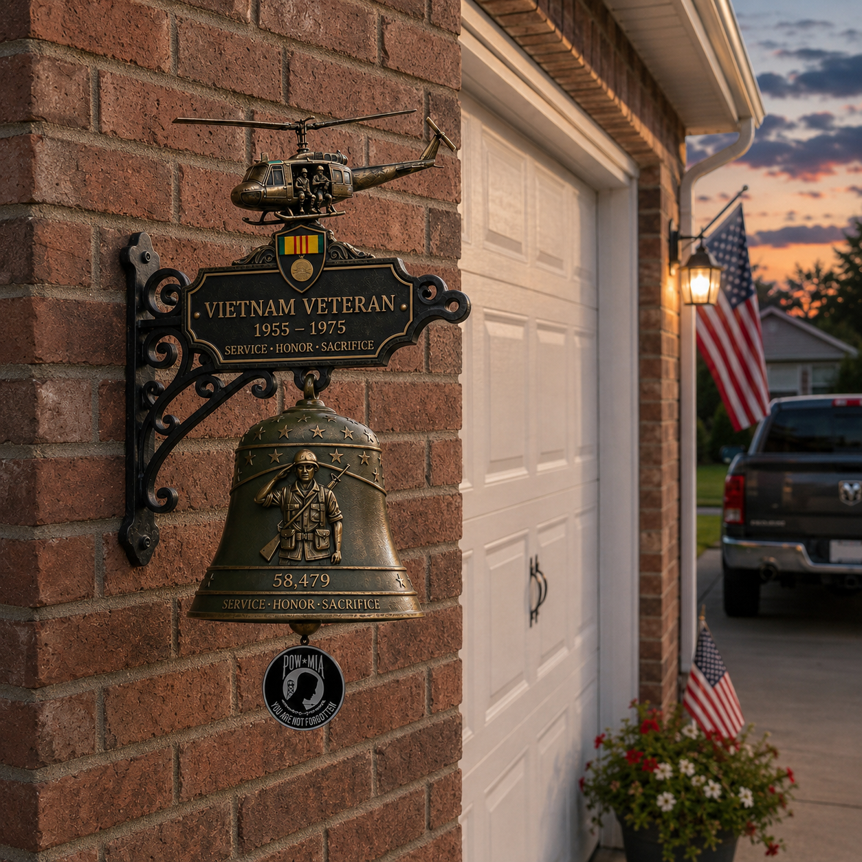 🔔 Last Day Promo: 49% OFF - 🥇 -Vietnam Veteran Tribute Wall Bell🏆