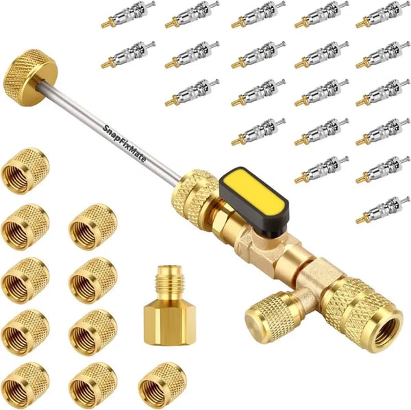 Universal AC Valve Core Remover Tool for Automotive & Household HVAC/R Systems