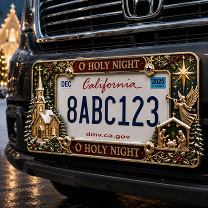 🔥LAST DAY 70% OFF-🎄Christmas License Plate Frame – Festive Style for Every  Ride
