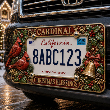 🔥LAST DAY 70% OFF-🎄Christmas License Plate Frame – Festive Style for Every  Ride