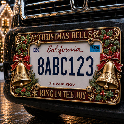 🔥LAST DAY 70% OFF-🎄Christmas License Plate Frame – Festive Style for Every  Ride
