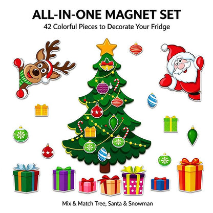 Christmas Refrigerator Magnets,Christmas Tree Magnets for Fridge Stickers Decoration 🎄