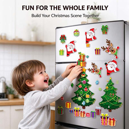Christmas Refrigerator Magnets,Christmas Tree Magnets for Fridge Stickers Decoration 🎄