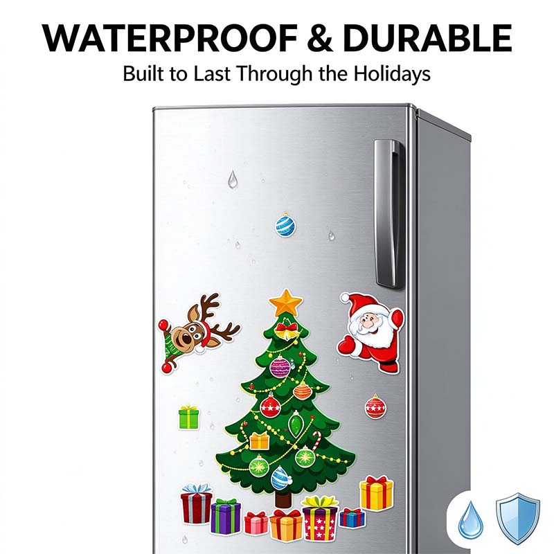 Christmas Refrigerator Magnets,Christmas Tree Magnets for Fridge Stickers Decoration 🎄