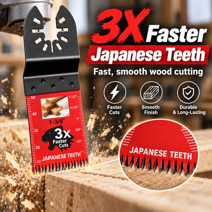 🔥 Cut Faster & Cleaner — Japanese-Tooth Oscillating Saw Blades | Universal Fit, 10–50 Pack 🪚