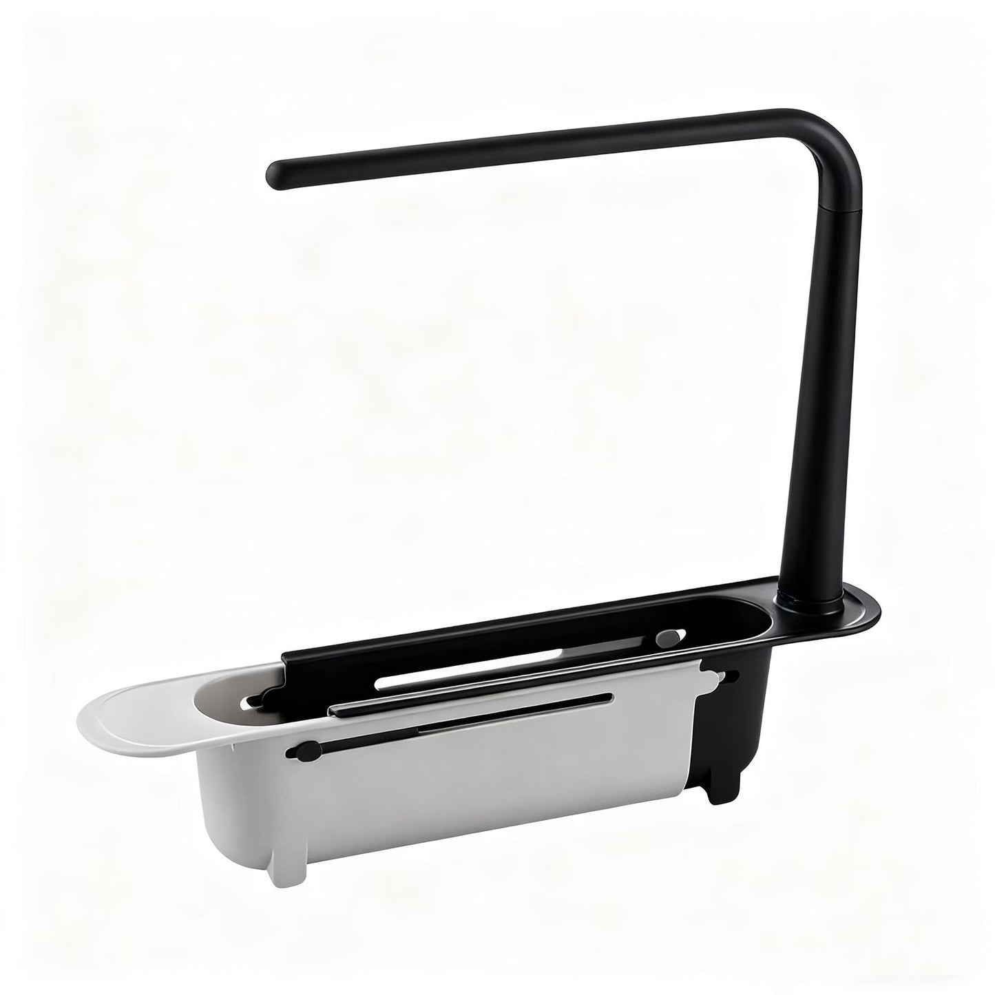 Expandable Sink Organizer Shelf - Waterproof Plastic Rack with No Mold Growth🛁