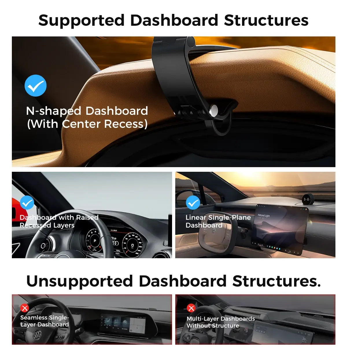🔥LAST DAY 49% OFF🧲Magnetic Car Phone Mount 📱Dashboard Clip Holder for Magnetic Smartphones