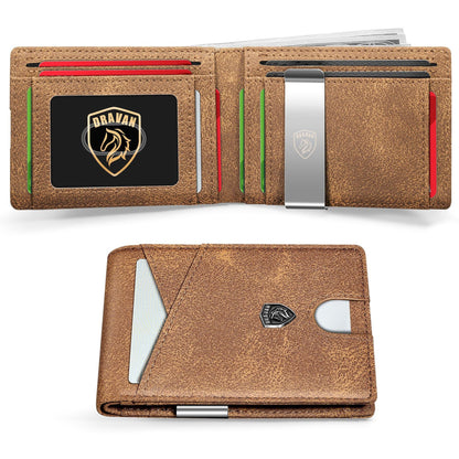 Men’s Leather Wallets with RFID Anti-Theft Protection